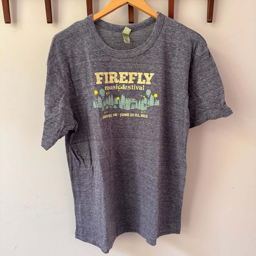 Firefly Music Festival 2013 Lineup Graphic T-Shirt XL Gray